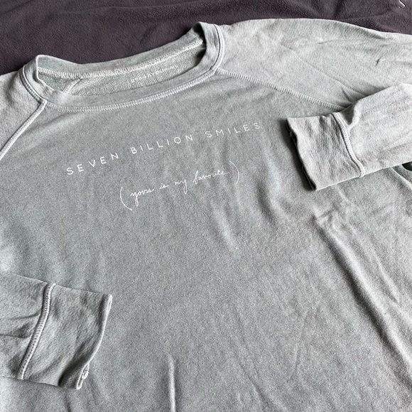 Good hYOUman - Teal Crewneck Sweater - Picture 2 of 3